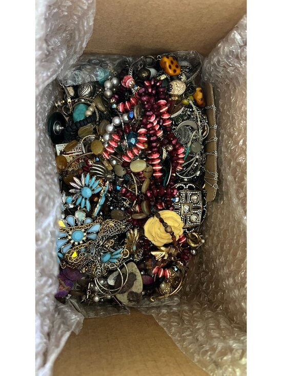 Jewelry - 3+ lbs. Lot Of Mixed Vintage To Modern Jewelry Bracelets & Beaded Necklaces
